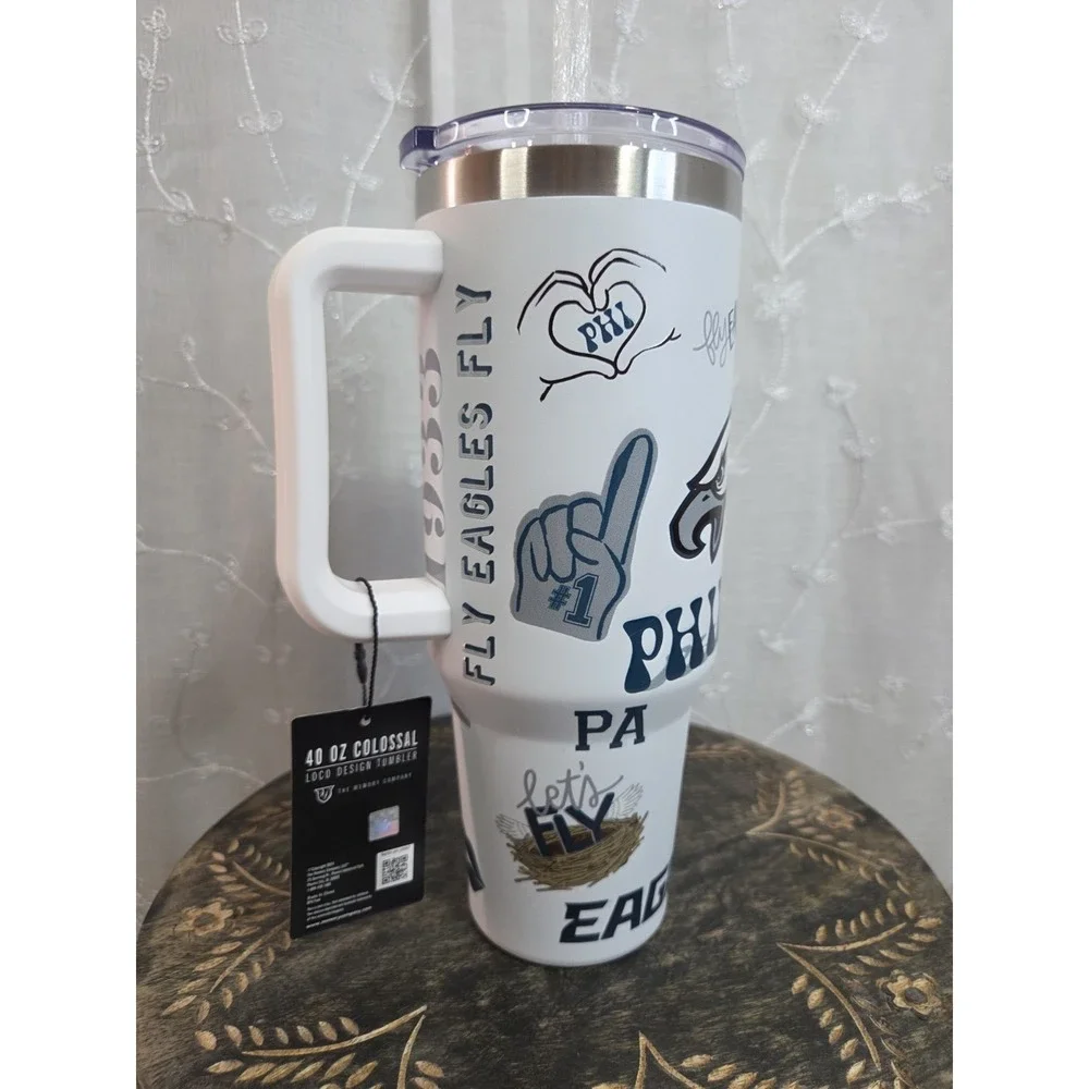 Philadelphia Eagles NFL Tumbler Fly‎ Eagles Fly 40oz Tumbler Loco Design NWT